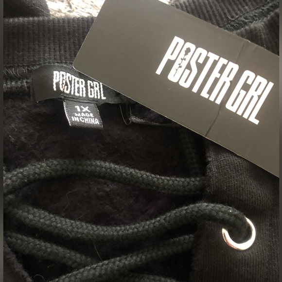 Black 2 piece crop top and skirt sweater set XL - Picture 8 of 8